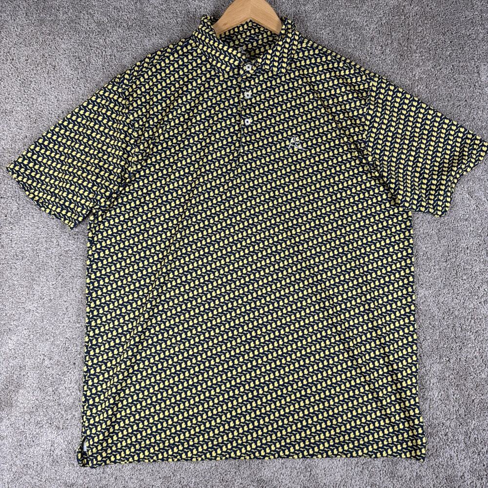 Rhoback Shirt Mens XL The Mitten Performance Stretch Polo Golf Michigan Whicking